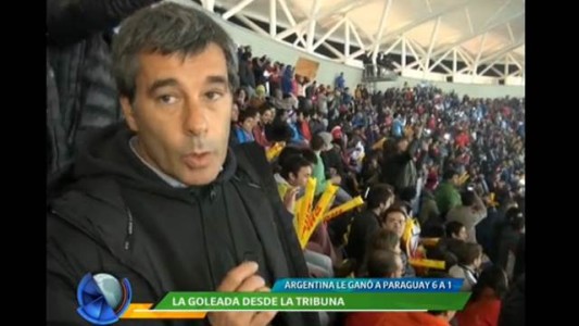 Así se vivió la goleada argentina desde la tribuna
