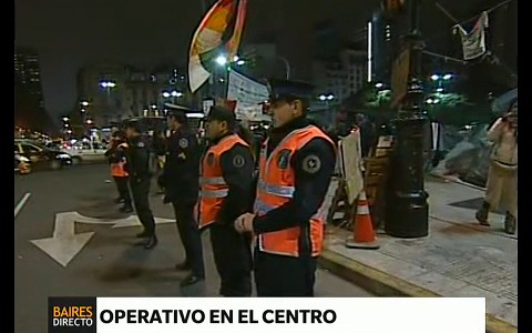 Fuerte operativo policial ante el campamento qom de la 9 de julio