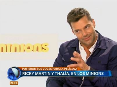 Minions: Ricky Martin y Thalia, a solas con Telefe Noticias
