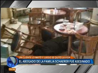 Acribilló a su abogado en una confitería y se quitó la vida