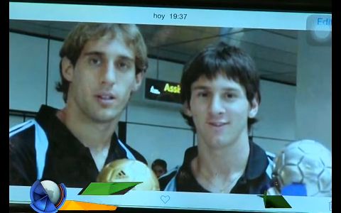 Messi y Zabaleta, diez años después