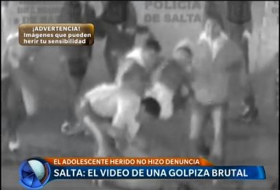 Brutal golpiza a un joven a Salta