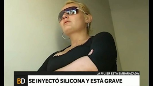 Una embarazada se inyectó silicona y está muy grave