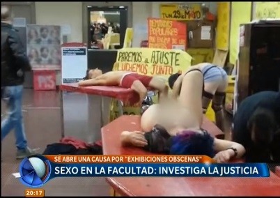 El escándalo por el "posporno" en la facultad llegó a la Justicia