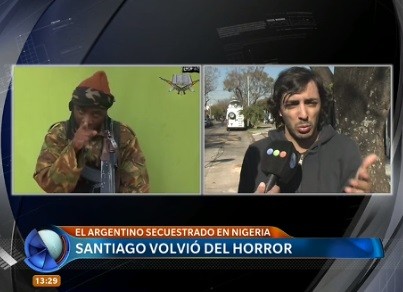 El argentino secuestrado en Nigeria le contó e Telefe Noticias cómo Messi le salvó la vida