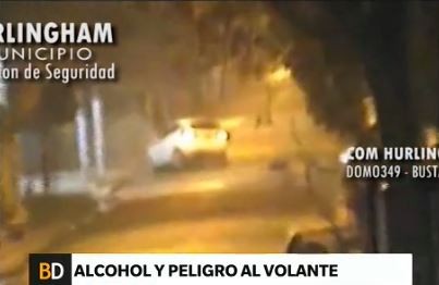 A más de 100km/h y de contramano por Hurlingham