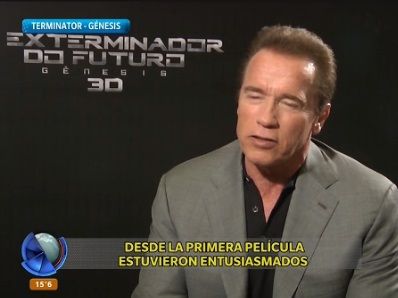 Arnold Schwarzenegger habló son Telefe Noticias sobre la saga "Terminator"