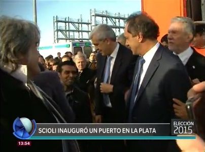 Daniel Scioli inauguró una moderna terminal en el puerto platense