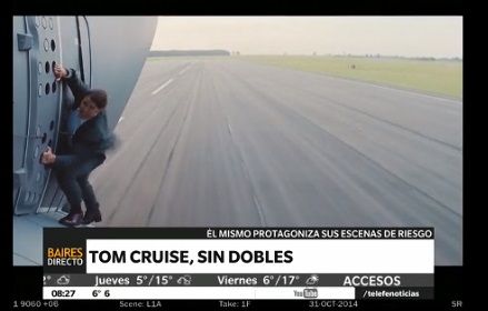 Tom Cruise, sin doble de riesgo