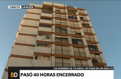 Un jubilado asaltado y golpeado pasó 40 horas encerrado