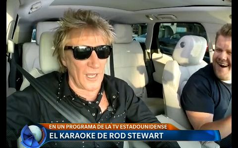 El karaoke de Rod Stewart