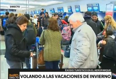 Volando a la vacaciones de invierno