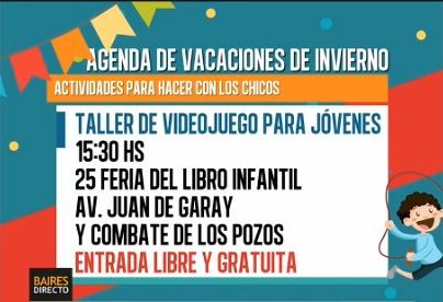 Agenda de vacaciones del miércoles en Baires Directo