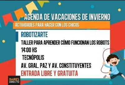 Agenda de vacaciones del jueves en Baires Directo