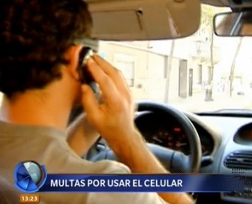Multas por usar el celular