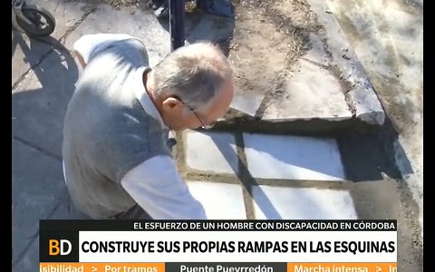 Construye sus propias rampas para poder usar su silla de ruedas
