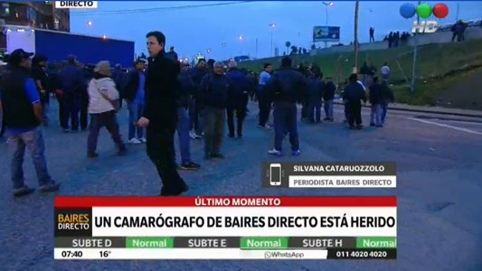 Incidentes en Panamericana en protesta de línea 60: periodistas heridos