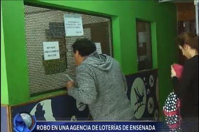 Robo en una agencia de lotería de Ensenada: le disparan al dueño