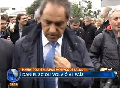 Volvió Scioli: "La prioridad es atender a los damnificados"