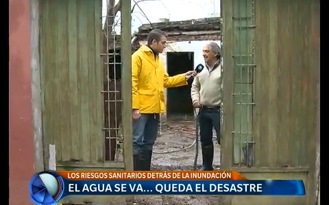 El agua se va, queda el desastre