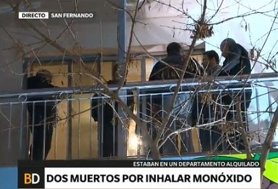 Murió un matrimonio por inhalar monóxido de carbono
