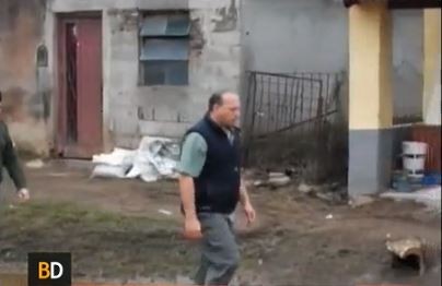 Berni y Scioli, con los inundados