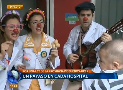 Los hospitales deberán tener payasos para terapia pediátrica