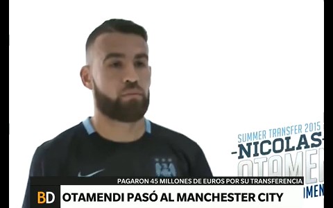 Se concretó el pase de Otamendi al Manchester City