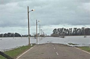 Se espera una crecida histórica del Río Salado que afectará a zonas rurales