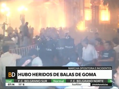 Heridos y detenidos en Tucumán en protesta por las irregularidades en las elecciones