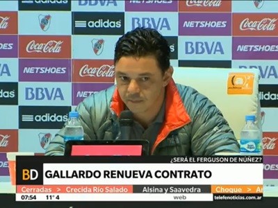 Gallardo renovó el contrato con River