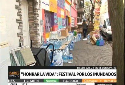 "Honrar la vida": festival solidario por los inundados
