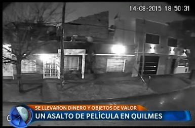 Un asalto de película en Quilmes