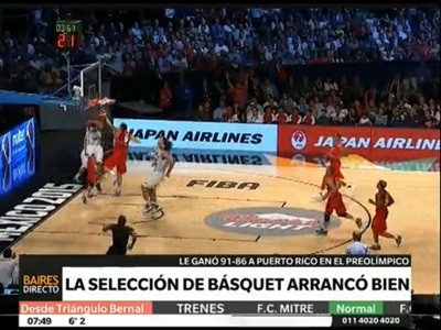 La selección de basquet arrancó bien en el preolímpico
