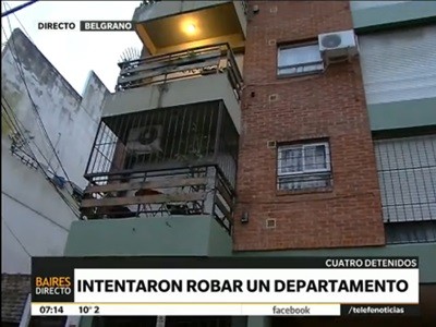 Hombres araña detenidos in fraganti en Núñez