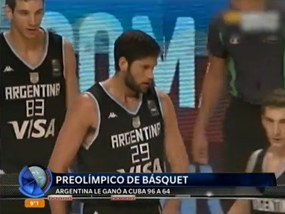Tercer triunfo de la Argentina en el preolímpico de básquet
