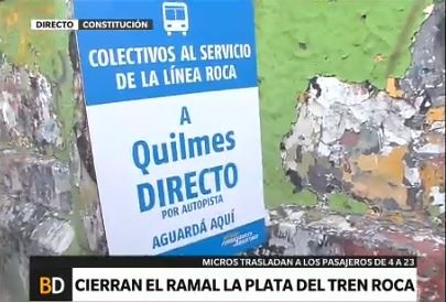Los colectivos que reemplazan al Roca salen cada 4 minutos