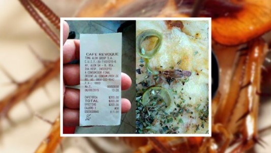 Bahía Blanca: pidió una pizza y halló una cucaracha