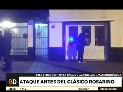 Balearon la casa de la abuela de Maxi Rodríguez a cinco días del clásico de Rosario
