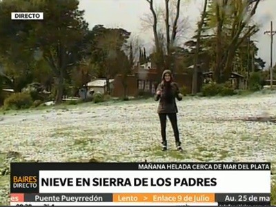 Nieve en Sierra de los Padres