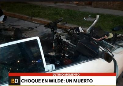 Violento choque en Wilde