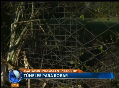 Cavan túneles y roban 170 mil pesos en un country de Moreno
