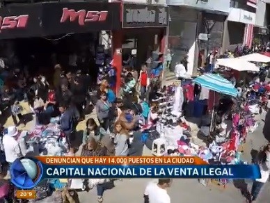 Denuncian que hay 14.000 puestos de venta ilegales en la Ciudad