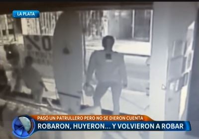 Robaron, huyeron ... y volvieron a robar