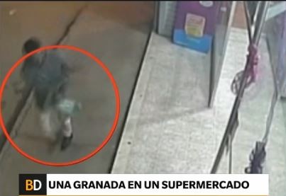Colombia: una granada en un supermercado