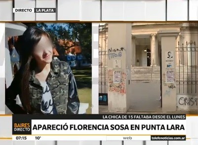Tío de Florencia dijo que la adolescente se fue porque "los padres no la dejaban tener novio"