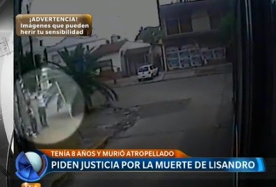 Piden justicia por la muerte de Lisandro, el nene atropellado