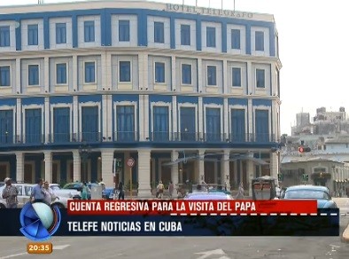 Telefe Noticias en Cuba: cuenta regresiva para la visita del Papa
