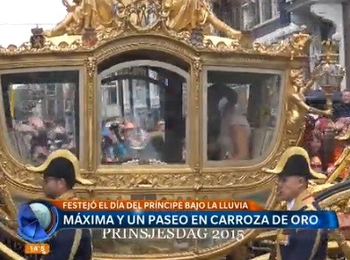 Máxima y un paseo en carroza de oro