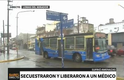 Secuestraron y liberaron a un médico